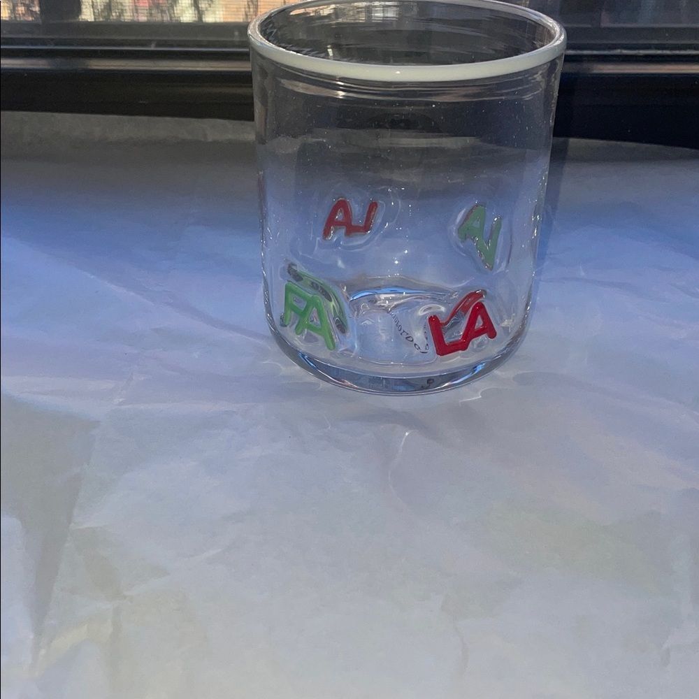 ❤️New in Box Anthropologie Glass- FA LA LA Motif - Picture 4 of 4